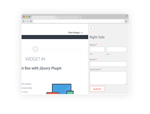 Weebly widgets 4 slide out box css3 and jquery